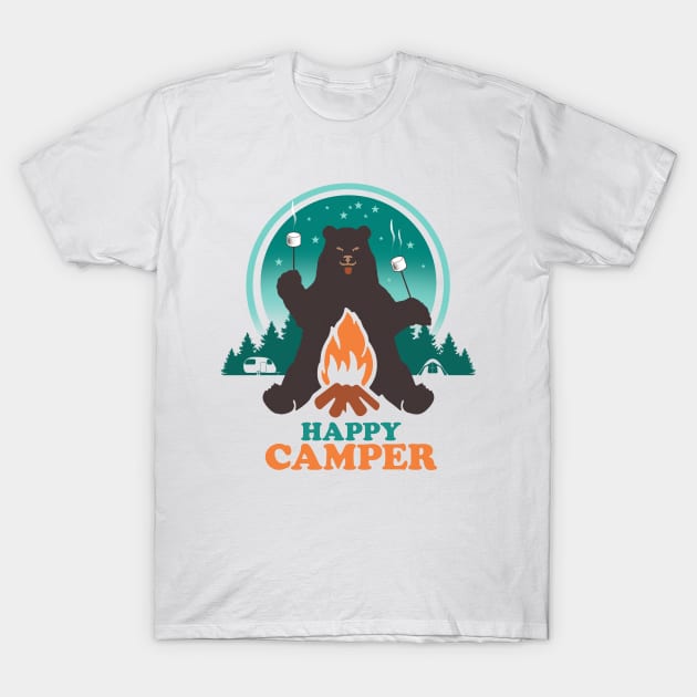 Happy Camper T-Shirt by Artizan